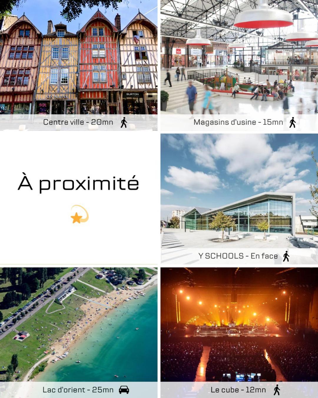 Studio Premium Arrivee Autonome 24S24H Troyes Kültér fotó